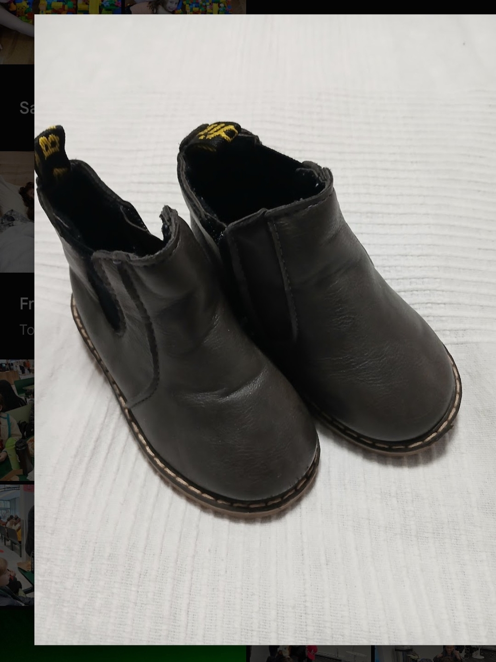 Kids / Toddler Black Chelsea Boot Shoes